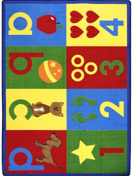 Joy Carpets Kid Essentials Toddler Basics Bold